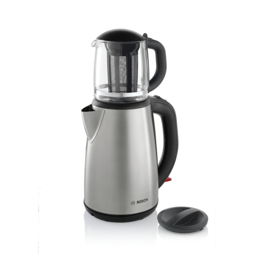 Bosch TTA5603 Çay Makinesi Cam Sürahi Paslanmaz Çelik/Siyah