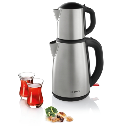 Bosch TTA5883 Çay Makinesi Paslanmaz Çelik/Siyah