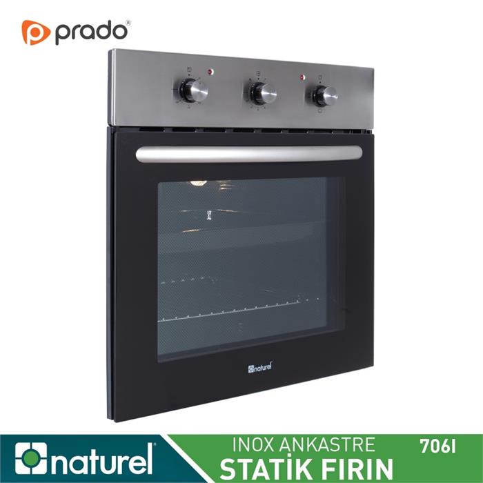 Naturel Statik Ankastre Fırın 706I - Inox