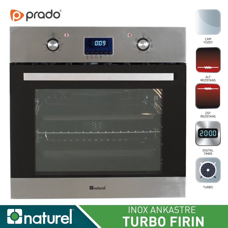 Naturel Inox Luxa 3'lü Ankastre Set