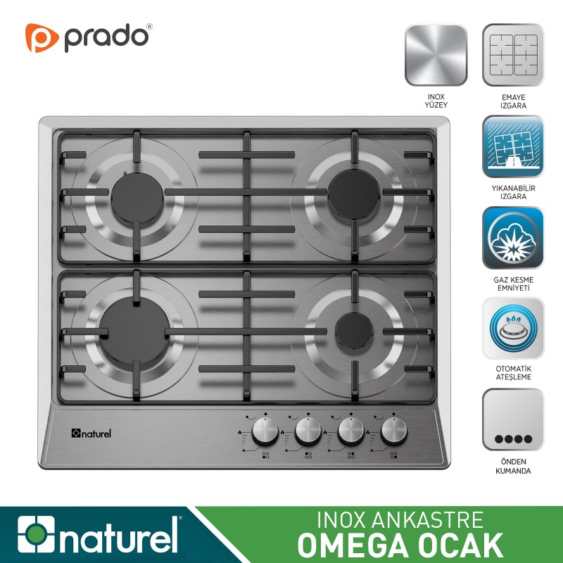 Naturel Inox Luxa 3'lü Ankastre Set