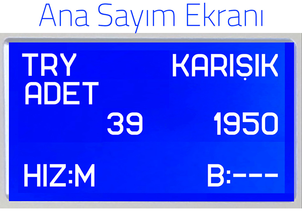 HTM Süper Tiger Karışık Para Sayma Makinesi