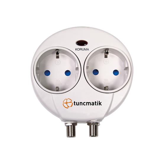 Tunçmatik TSK0758 Surgepro Enerji Koruma Prizi 2'Li 576 Joules