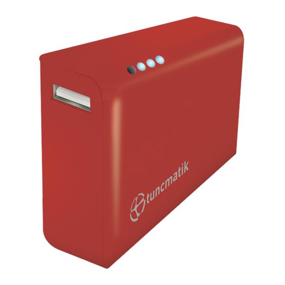 Tunçmatik TSK6120 Mini Charge 5000 Red-Micro Usb Kablo ve Lightning Adaptor