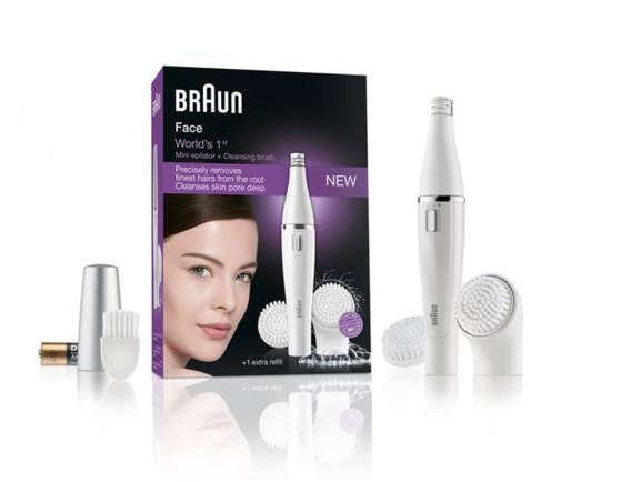 Braun Face Yüz Epilatörü ve Yüz Temizleme Cihazı (Yedek Fırça Başlığı ile) SE820