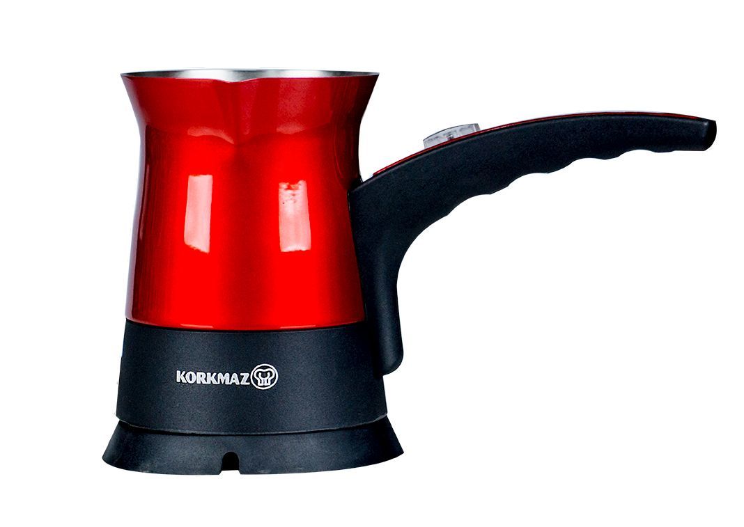 Korkmaz A361-02 Elegant Kırmızı Elektrikli Cezve Makinesi
