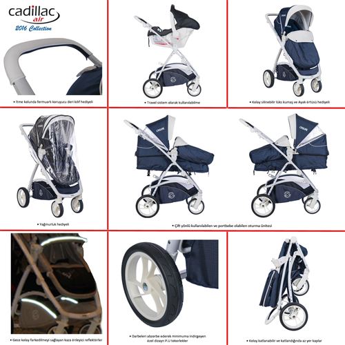 Casual Cadillac Air Travel Sistem Bebek Arabası