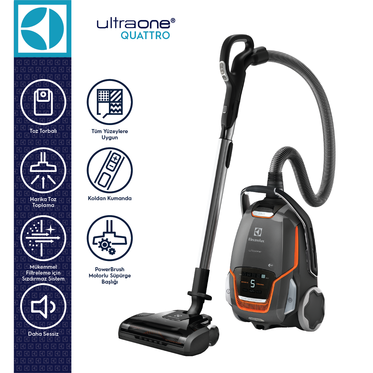 Electrolux ZUOQUATTRO Quattro AAAA Toz Torbalı Elektrikli Süpürge