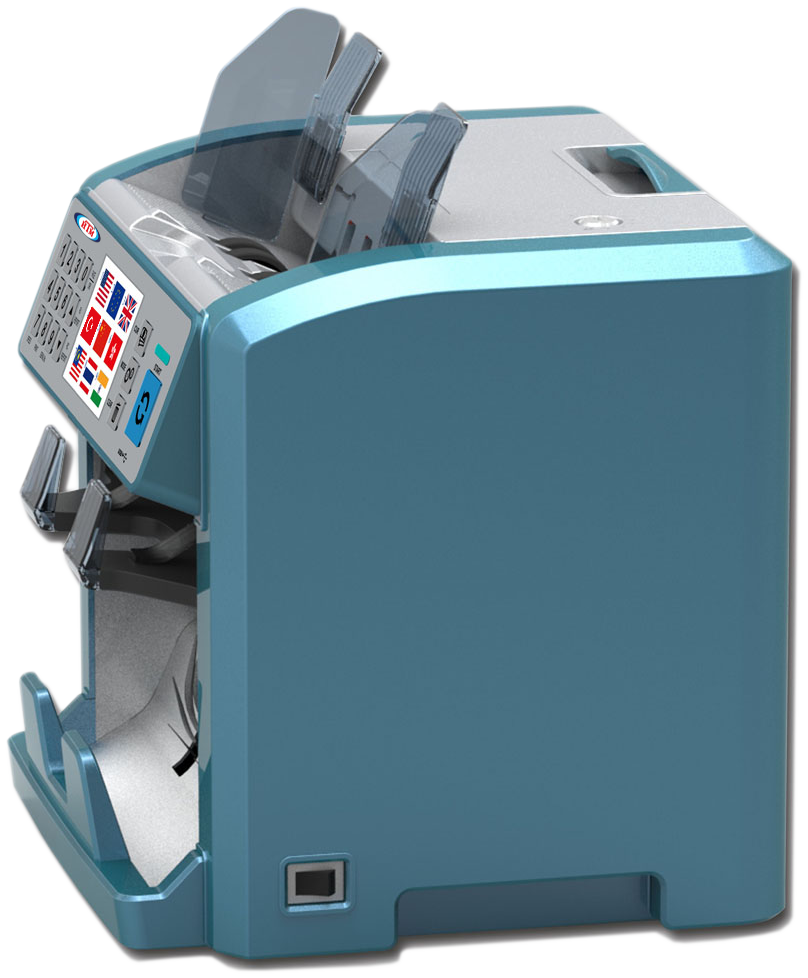 HTM Vision Profesyonel çift kat karışık para sayma makinesi 