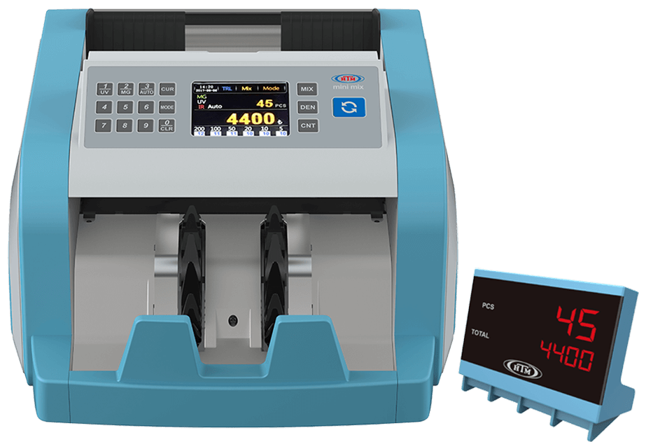 HTM Mini Mix Karışık Para Sayma ve Sahte Para Yaklama Makinesi