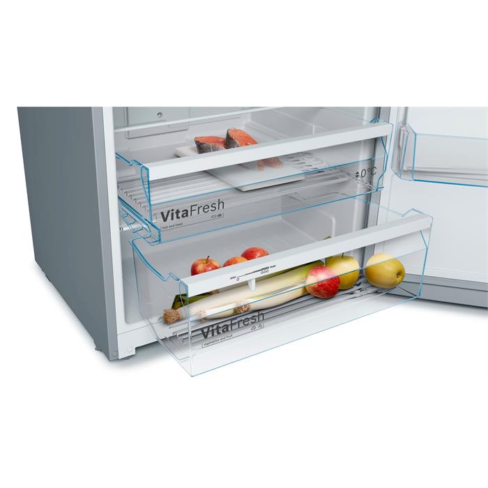 Bosch KDN53NL22N NoFrost, Üstten Donduruculu Çelik Görünümlü Dış Yüzey