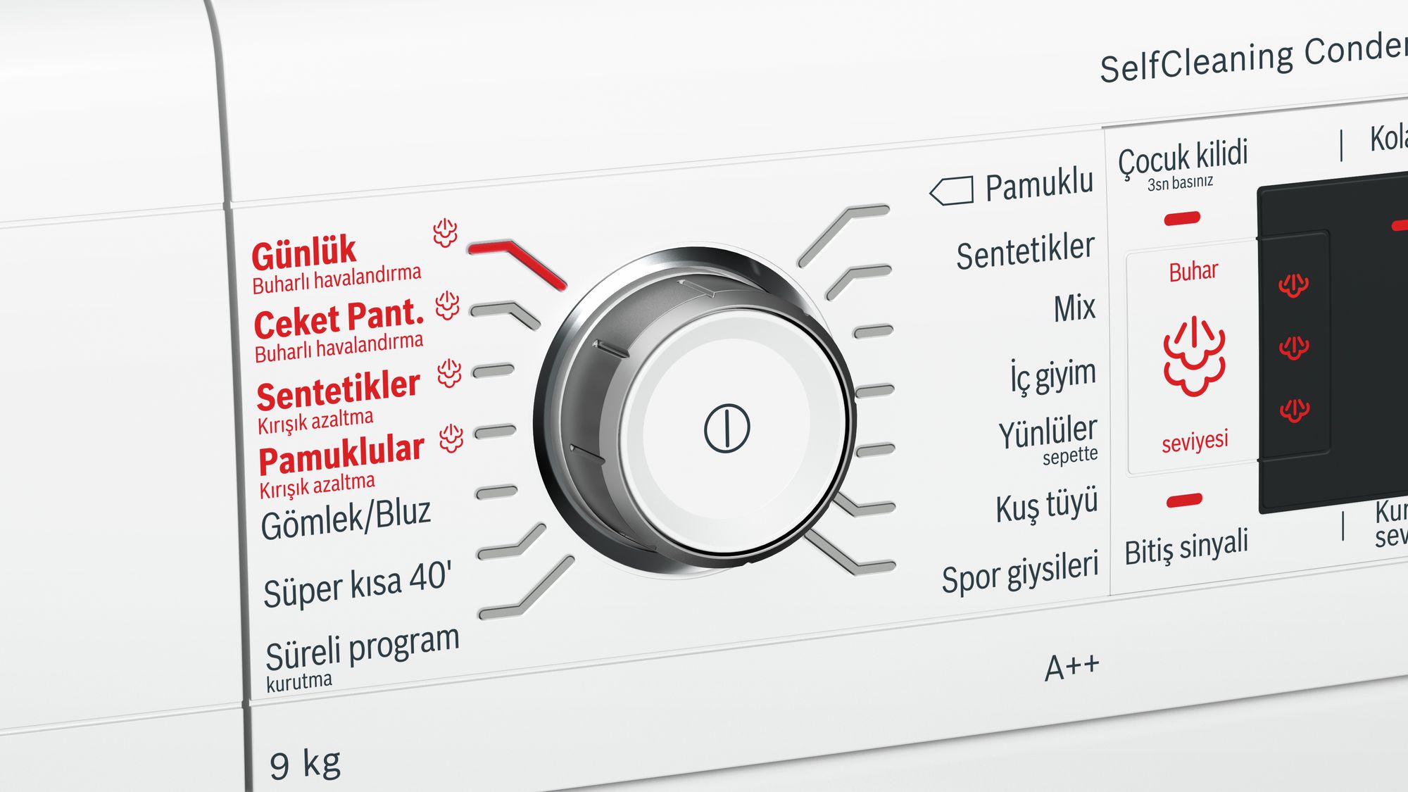 Bosch WTW85562TR Kurutma Makinesi - Isı Pompalı 9 kg A++