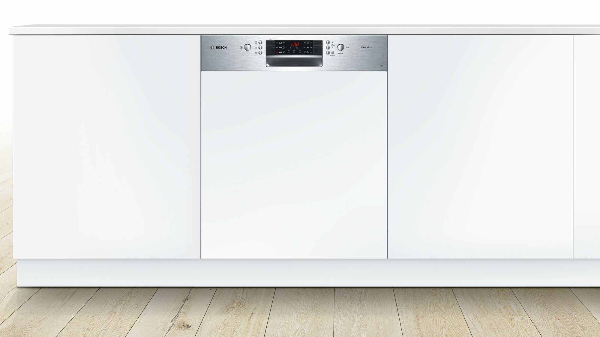 Bosch SMI46KS00T Yarı-Ankastre Bulaşık Makinesi 6 Program Inox