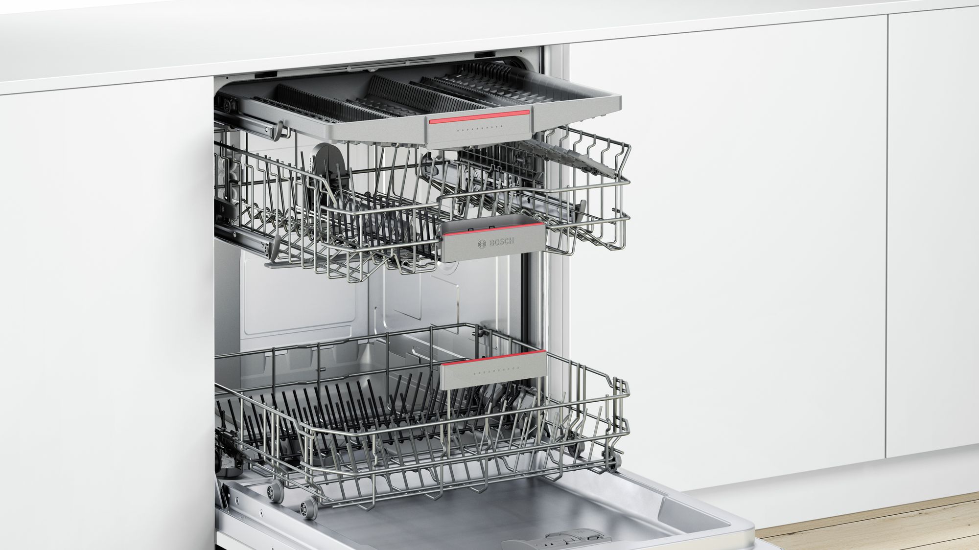 Bosch SMI46KS00T Yarı-Ankastre Bulaşık Makinesi 6 Program Inox