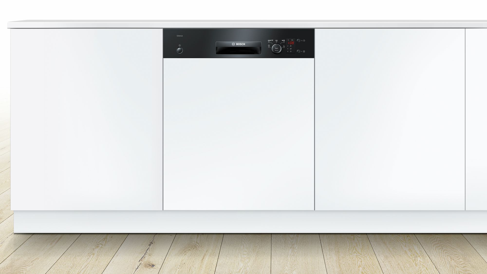 Bosch SMI50D06TR Serie | 4 Yarı-Ankastre Bulaşık Makinesi 5 Program Siyah