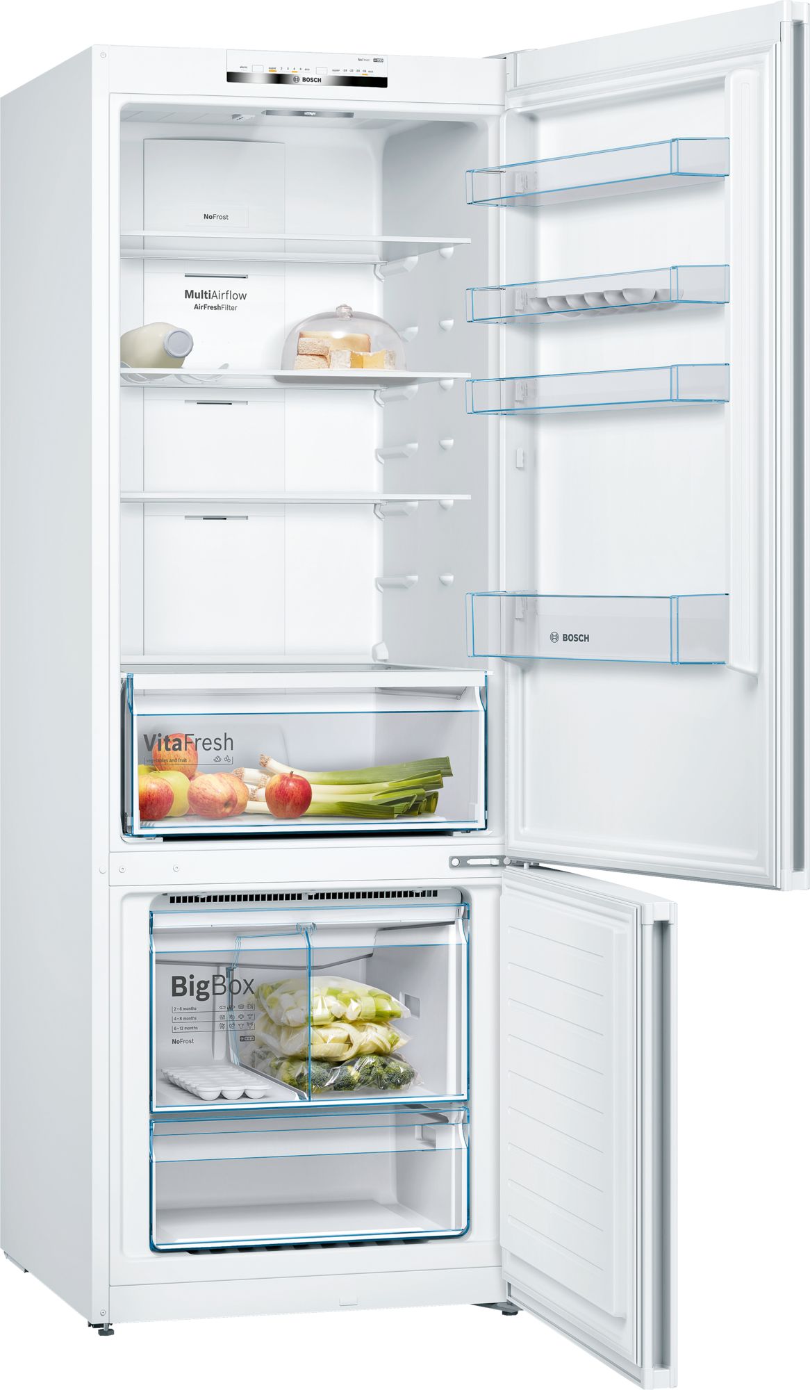 Bosch Serie | 4 KGN56UW30N NoFrost, Alttan Donduruculu Buzdolabı Beyaz A++