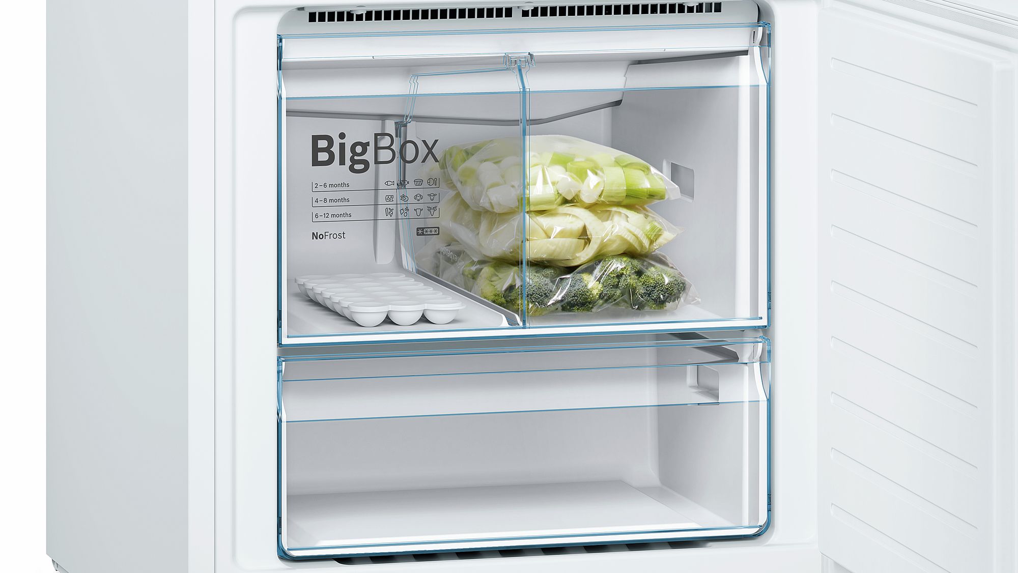 Bosch Serie | 4 KGN56UW30N NoFrost, Alttan Donduruculu Buzdolabı Beyaz A++