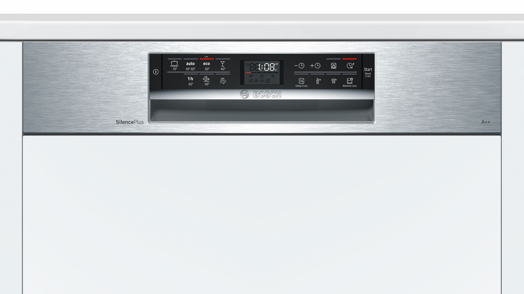 Bosch SMI67MS00T Serie | 6 Yarı-Ankastre Bulaşık Makinesi 7 Program Inox A++