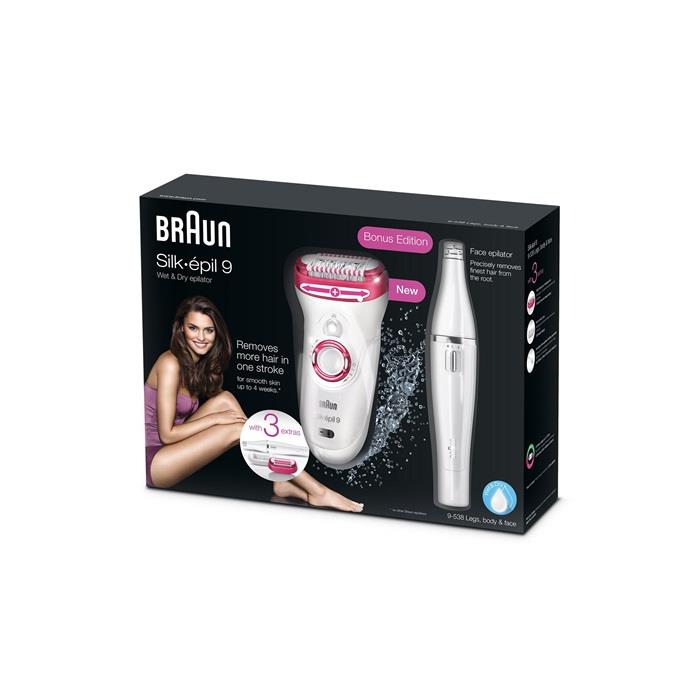 Braun Silk Epil 9 Epilatör 9538 Islak ve Kuru (Yüz Epilatörü ile)