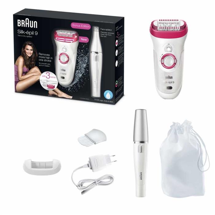 Braun Silk Epil 9 Epilatör 9538 Islak ve Kuru (Yüz Epilatörü ile)