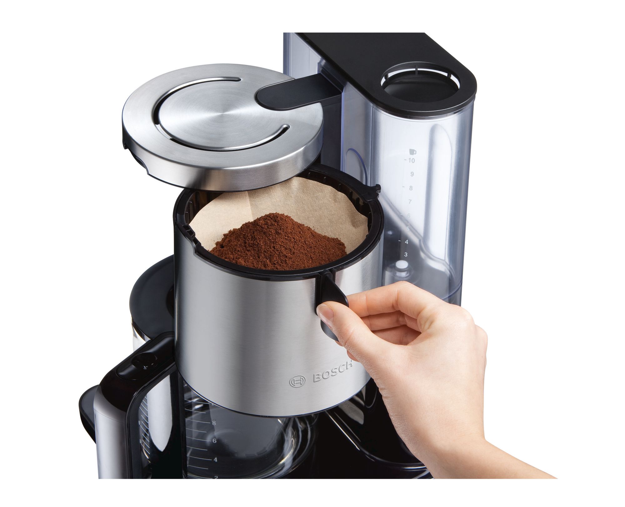 Bosch TKA8633 Styline Filtre Kahve Makinesi Siyah Bosch Ankara Bayisi