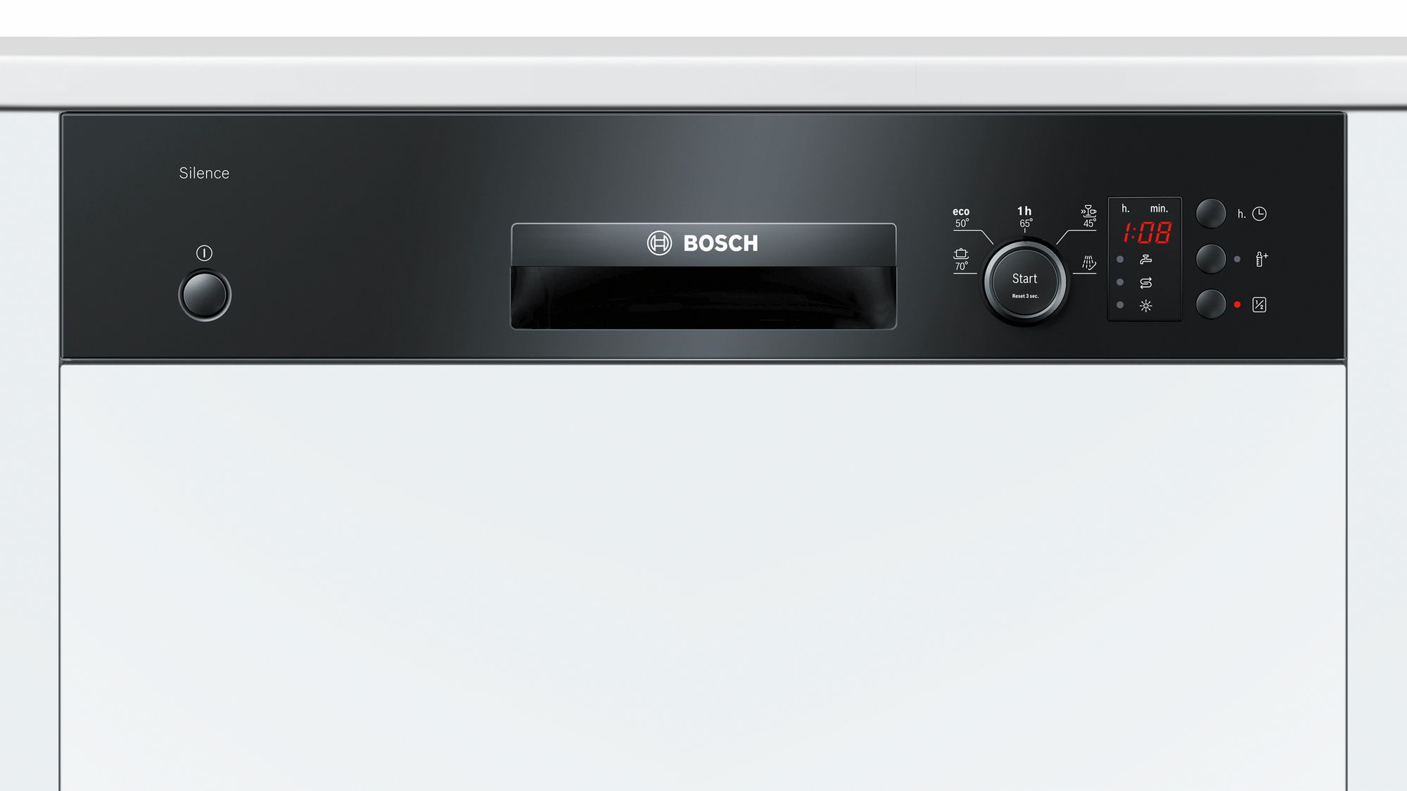 Bosch SMI25DB00T A+ 5 Programlı Siyah Ankastre Bulaşık Makinesi