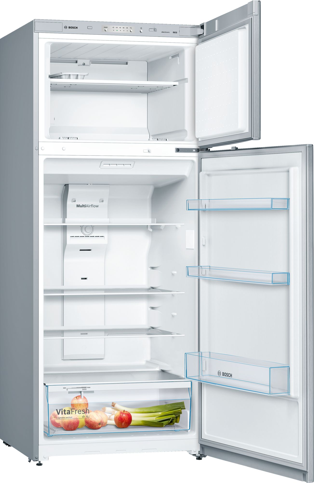 Bosch KDN53NL23N NoFrost A+ Buzdolabı Krom/Inox