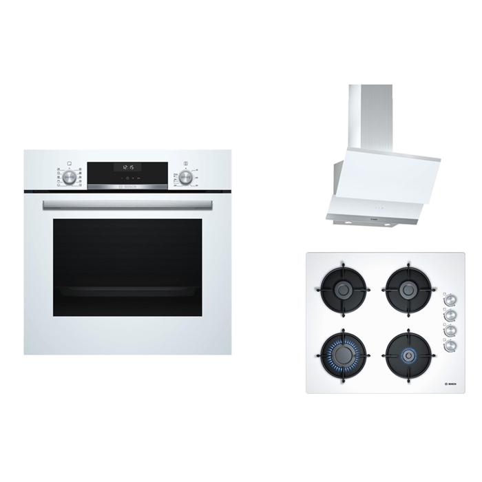 Bosch Beyaz Ankastre Set 3 Hbj558yw0t Dwk065g20t Pop6c2b11o
