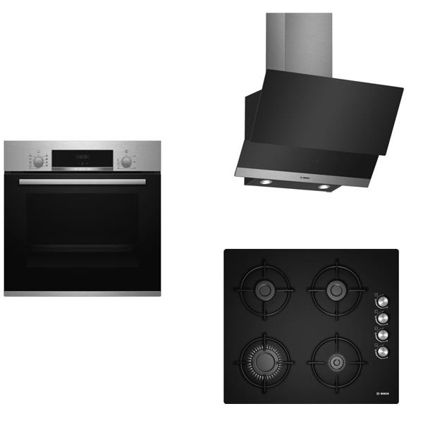 Bosch HBF514BR0T, DWK065G60T, POP6C6B11O Üçlü Ankastre Set