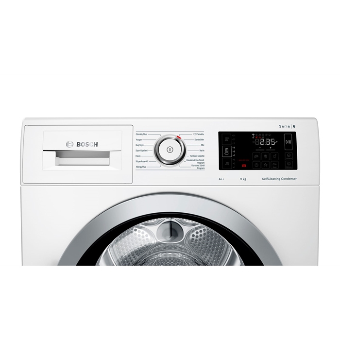 Bosch WTWH8760TR Kurutma Makinesi 9 Kg A++ Isı Pompalı