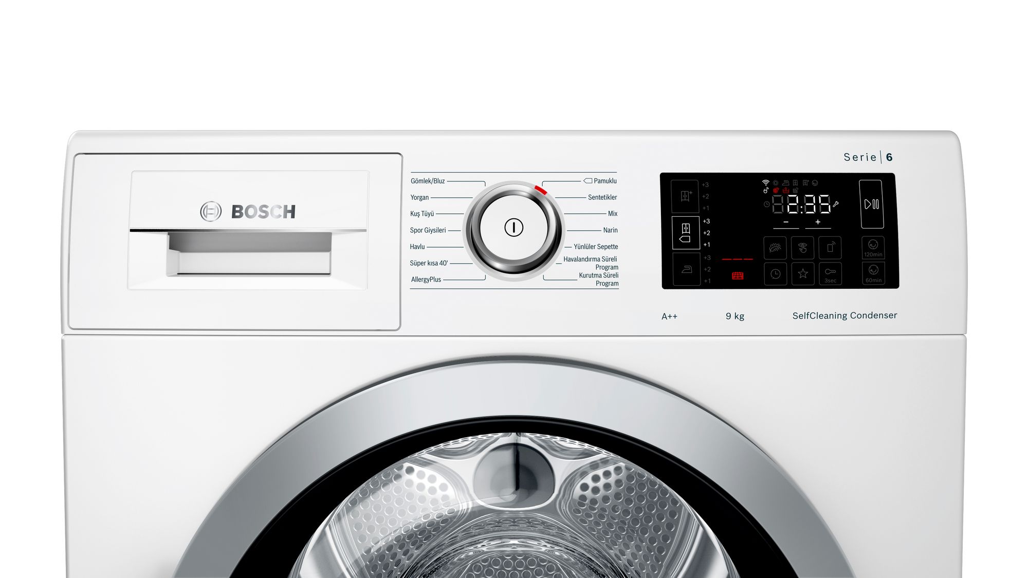 Bosch WTWH8760TR Kurutma Makinesi 9 Kg A++ Isı Pompalı
