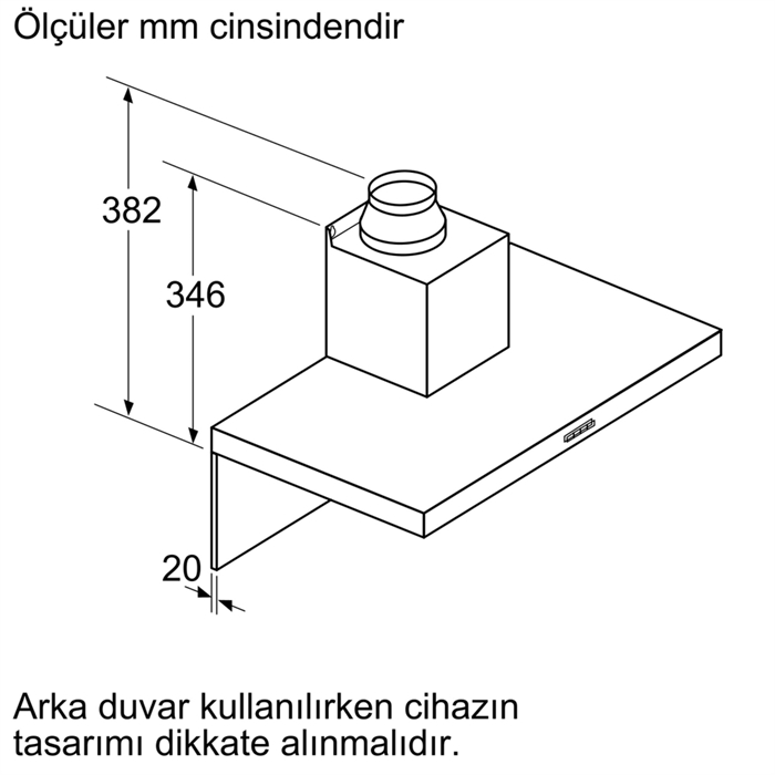 Bosch DWB65BC50T 60 cm Duvar Tipi Davlumbaz 