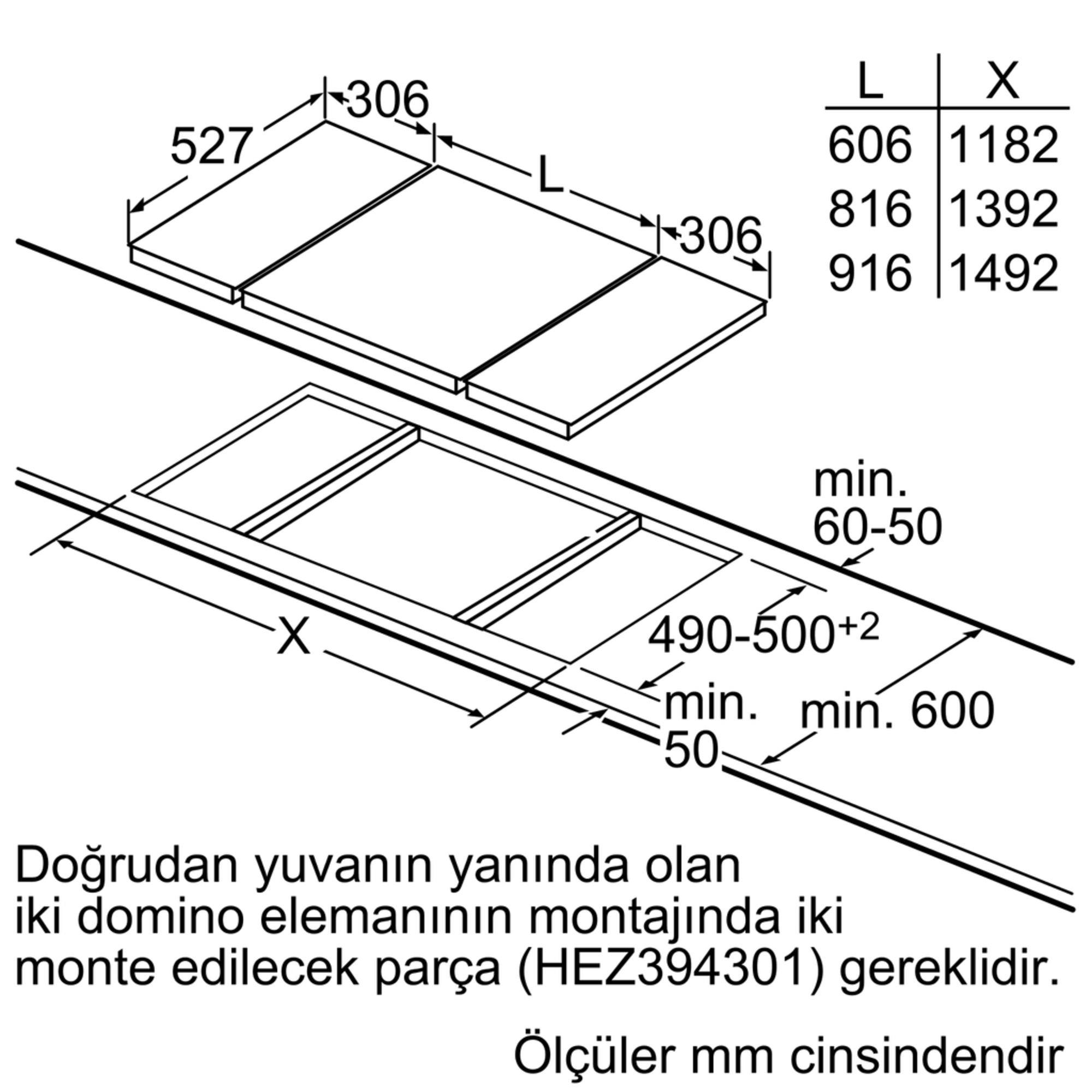 Bosch PKF375CA1E Siyah Seramik Domino Ocak