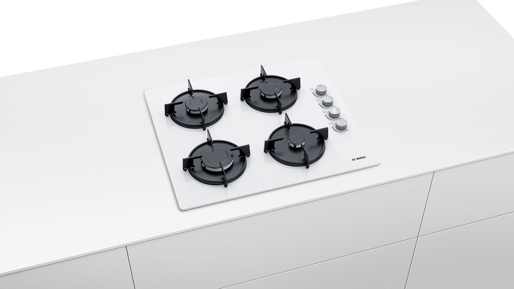 Bosch POP6C2B11L LPG'li Beyaz Cam Ankastre Ocak