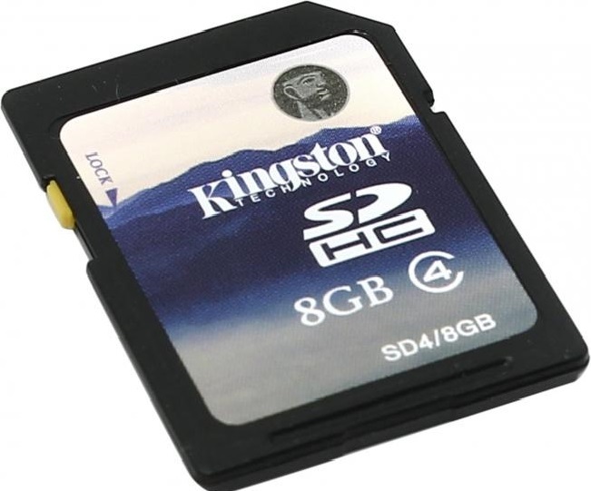 KINGSTON SD CARD 8 GB CLASS4