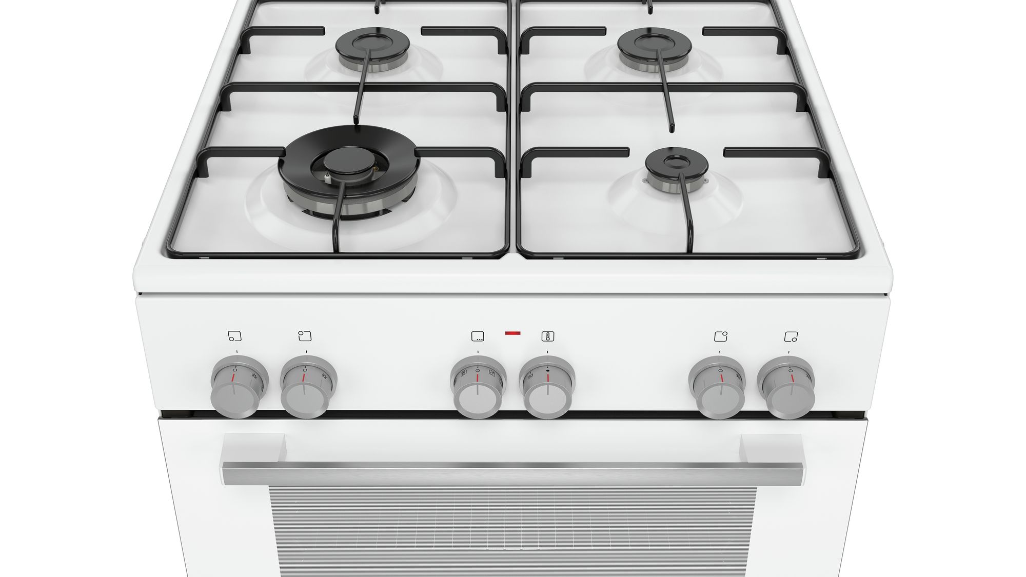 Beyaz Serie | 4 Bosch HXA090H20T Beyaz Ocaklı Fırın