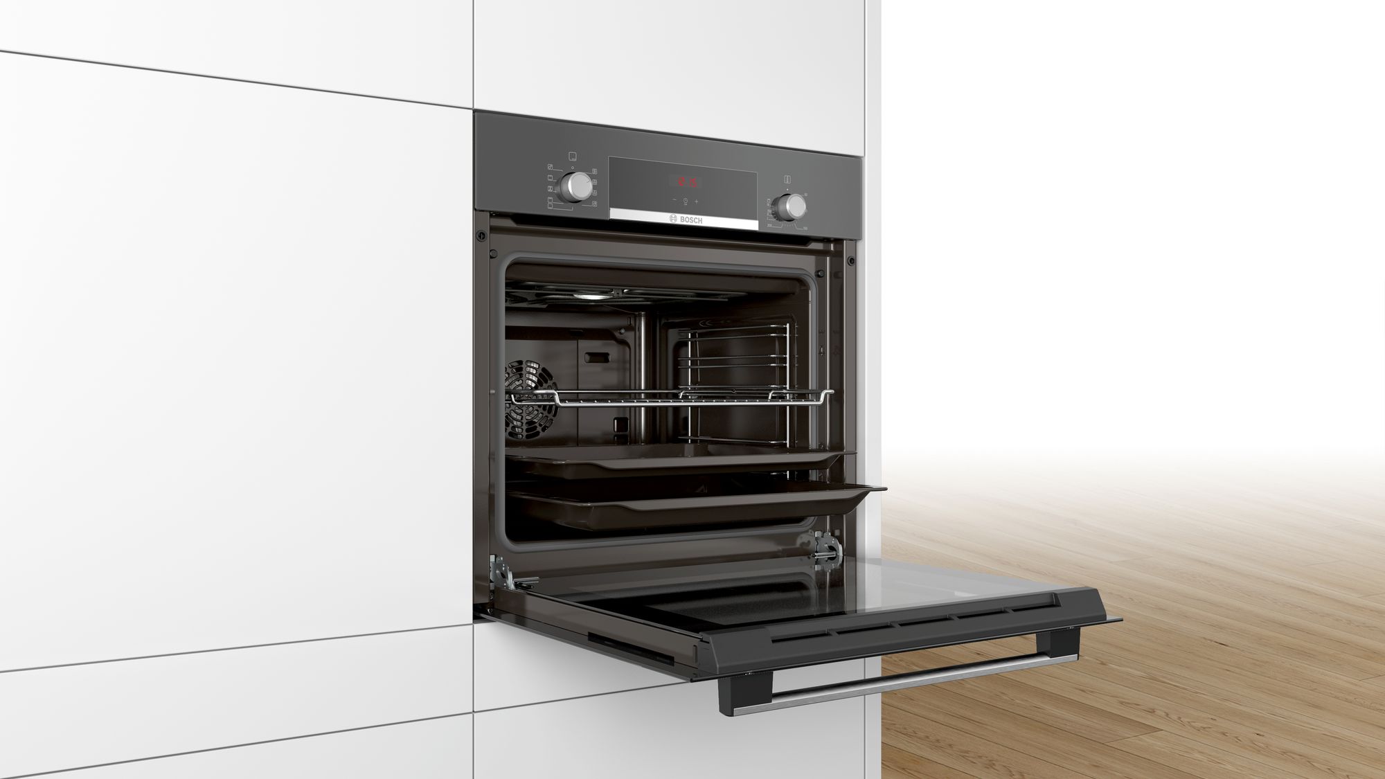 Bosch HBF514BH0T Gri Ankastre Fırın