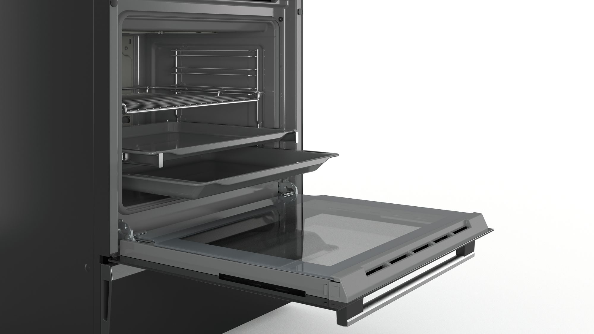 Bosch HWT591I60T Siyah Ocaklı Fırın