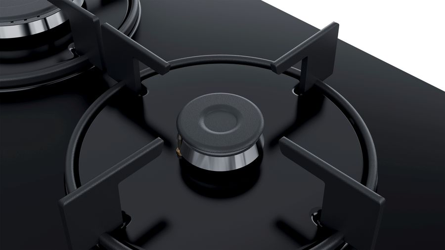 Bosch PNP7B6O10O Ankastre Gazlı Ocak 75 cm Siyah