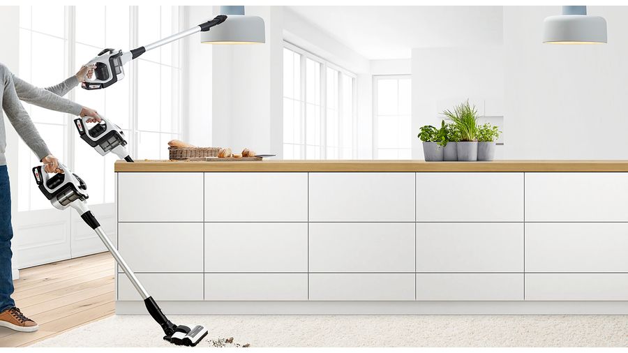 Bosch BBS812PCK Şarjlı Dik Süpürge Unlimited Serie 8 Beyaz