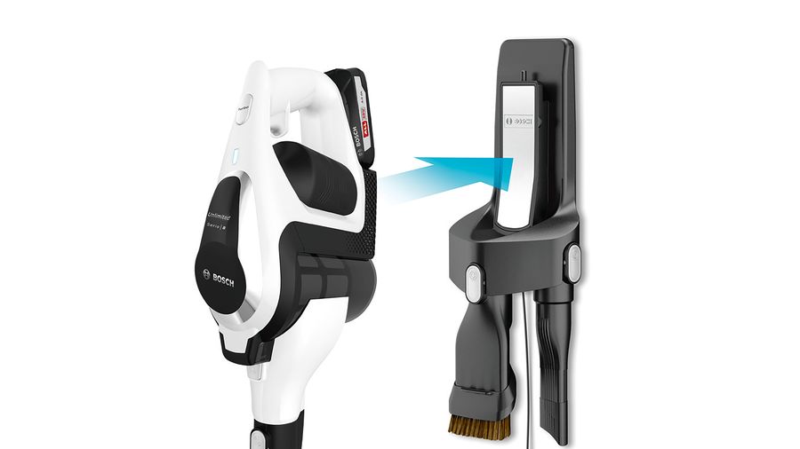 Bosch BBS812PCK Şarjlı Dik Süpürge Unlimited Serie 8 Beyaz