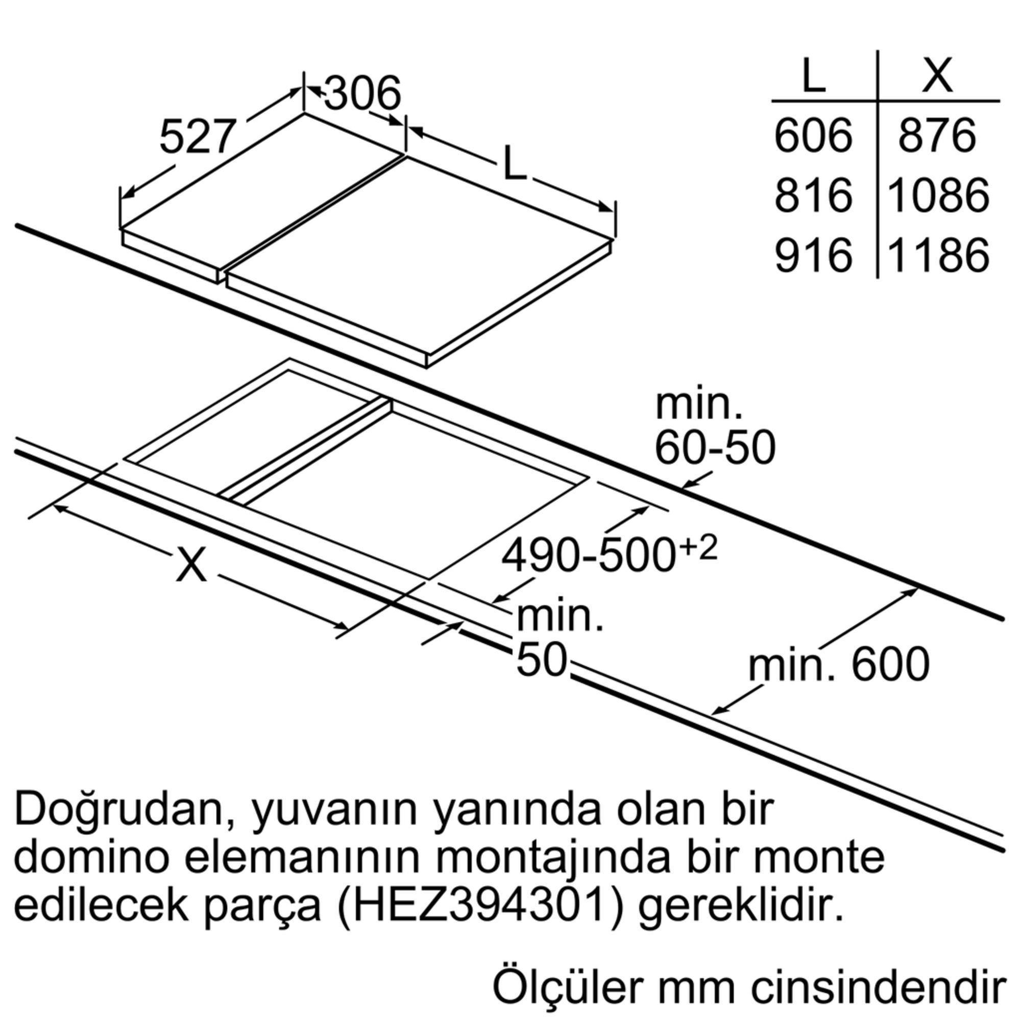 Bosch PRA3A6D70 Serie 8 Gazlı Domino Ocak 30 cm