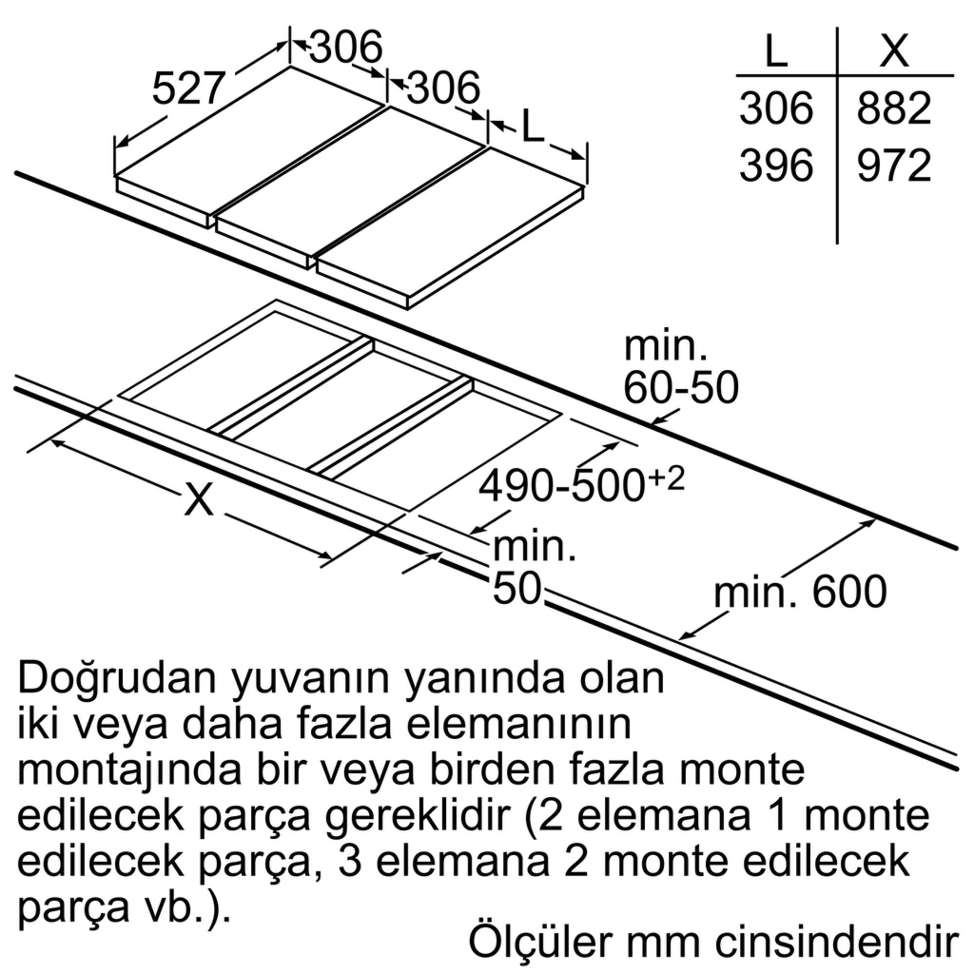 Bosch PRA3A6D70 Serie 8 Gazlı Domino Ocak 30 cm