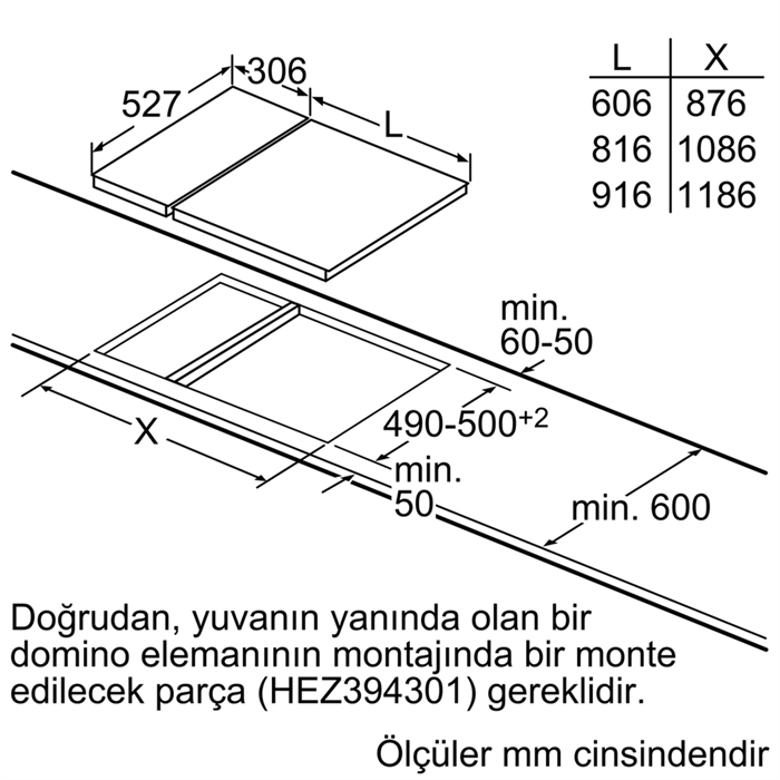 Bosch PRB3A6D70 Serie 8 Gazlı Domino Ocak 30 cm