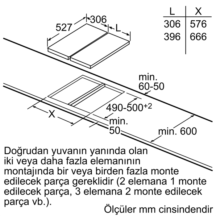 Bosch PRB3A6D70 Serie 8 Gazlı Domino Ocak 30 cm