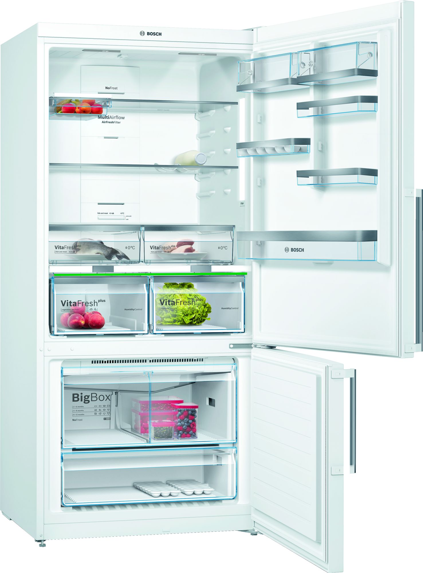 Bosch KGN86AWF0N Alttan Donduruculu Buzdolabı Beyaz