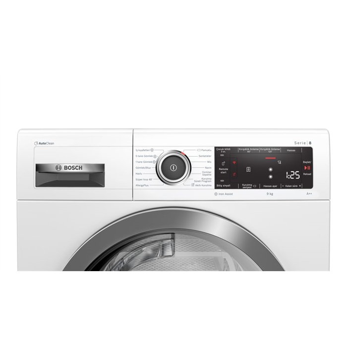 Bosch WTX87K80TR Seri 8 Kurutma Makinesi 9 Kg