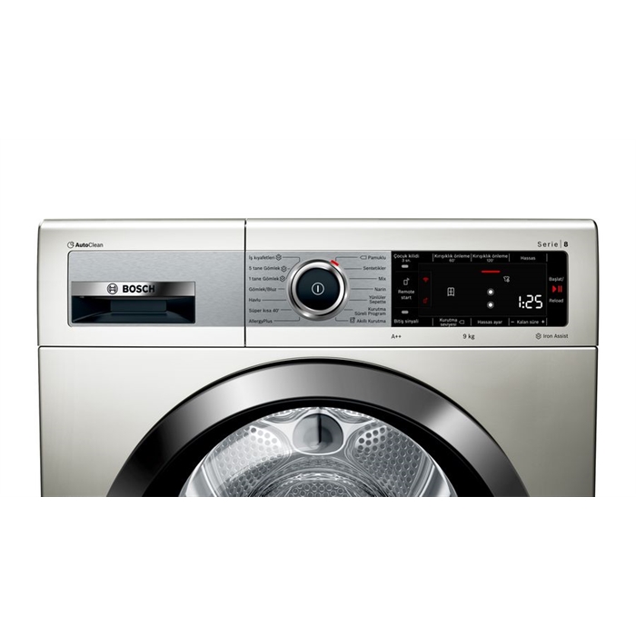 Bosch WTX87K8XTR Seri 8 Kurutma Makinesi 9 Kg