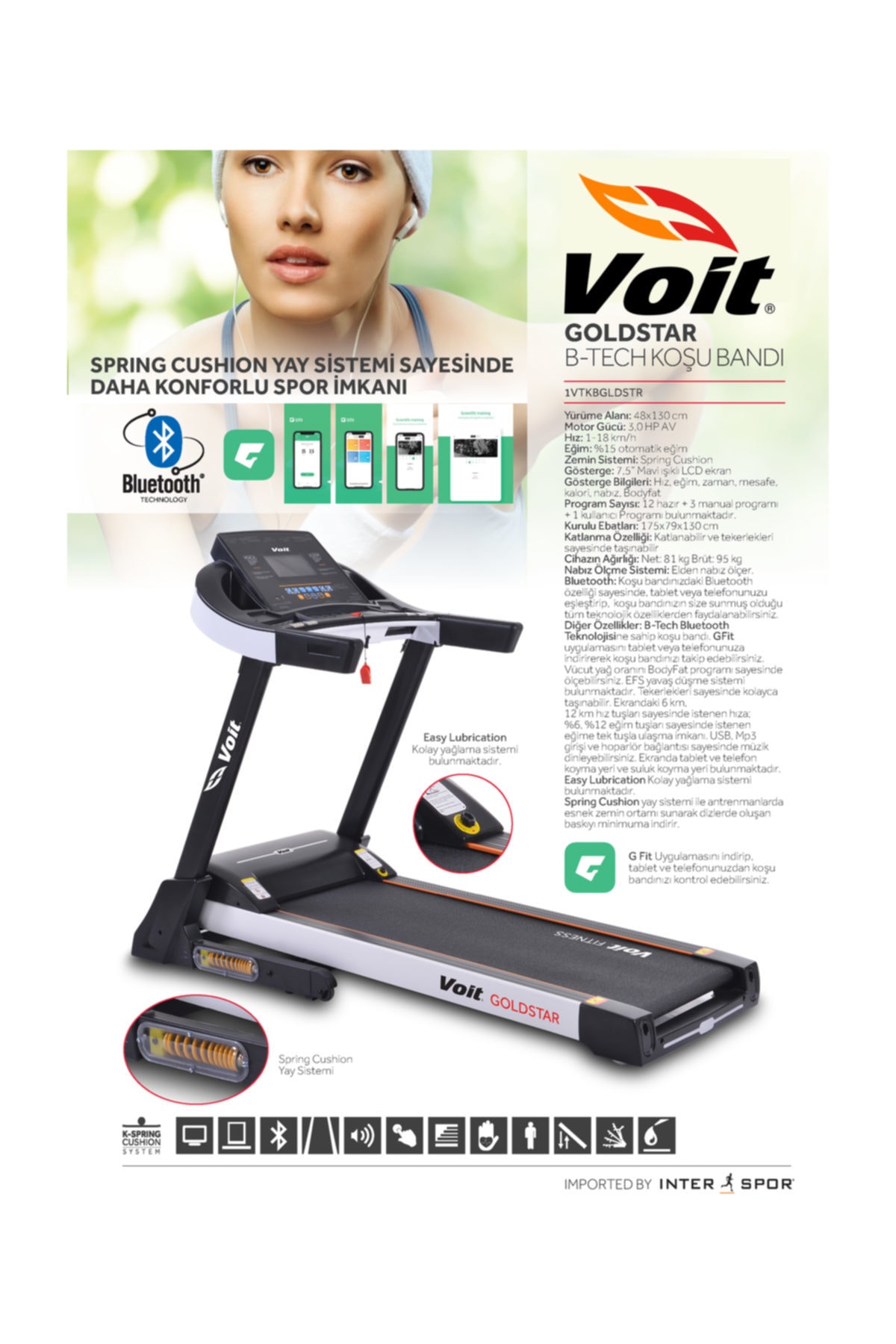 Voit Goldstar Koşu Bandı 1VTKBGLDSTR