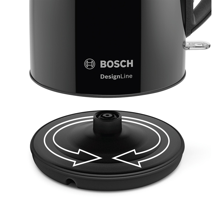 Bosch TWK3P423 Design Line 1.7 l Siyah Su Isıtıcısı